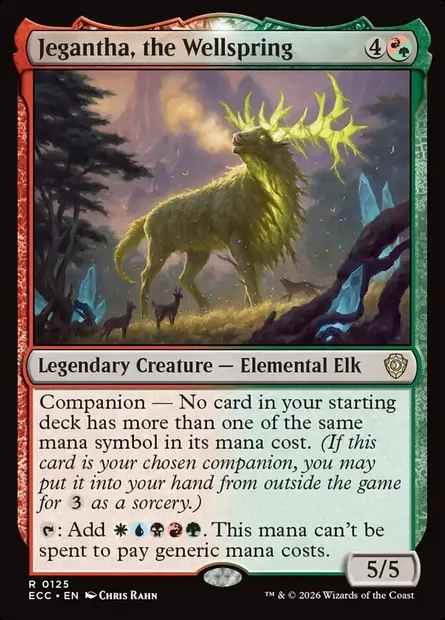 Jegantha, the Wellspring, Magic card ECC 125 — Lorwyn Eclipsed Commander set