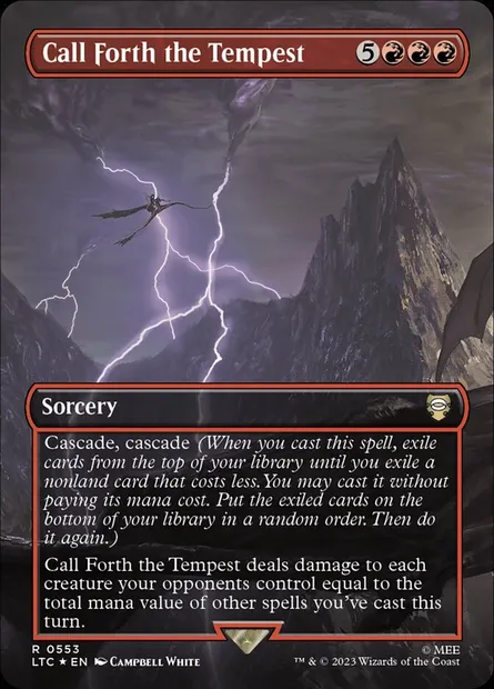 Call Forth the Tempest, Magic card LTC 553 — Tales of Middle-earth Commander set