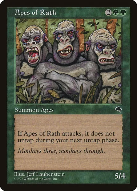 Apes of Rath, Magic card TMP 214 — Tempest set
