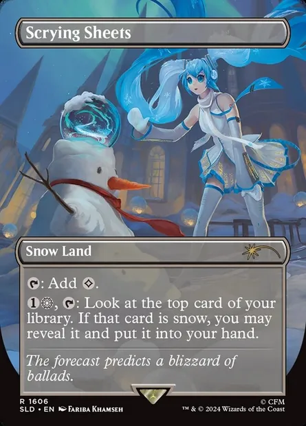 Strates de scrutation, carte Magic SLD 1606 — extension Secret Lair Drop