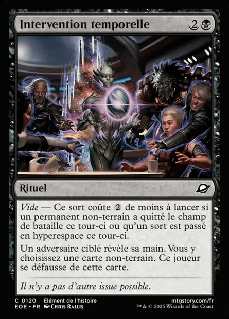 Intervention temporelle, carte Magic EOE 120 — extension Edge of Eternities