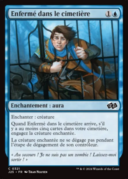 Enfermé dans le cimetière, carte Magic J25 321 — extension Foundations Jumpstart