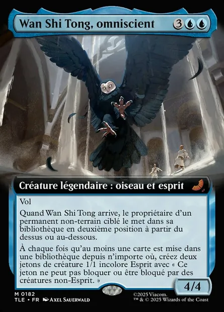 Wan Shi Tong, omniscient, carte Magic TLE 182 — extension Avatar: The Last Airbender Eternal