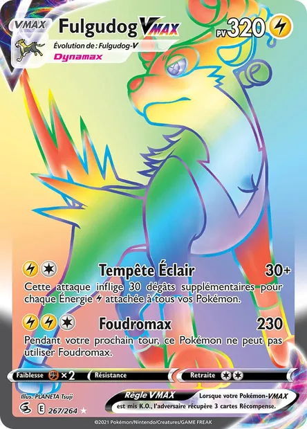 Fulgudog VMAX, carte Pokémon FST 267 — extension Poing de Fusion