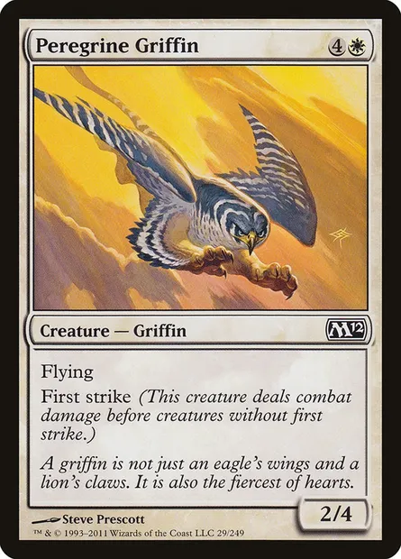 Peregrine Griffin, Magic card M12 29 — Magic 2012 set