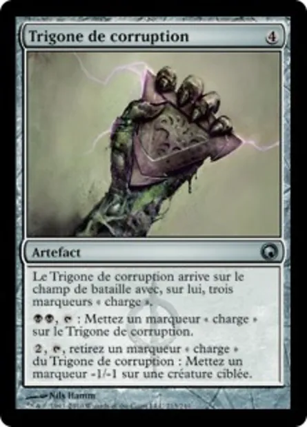 Trigone de corruption, carte Magic SOM 213 — extension Cicatrices de Mirrodin