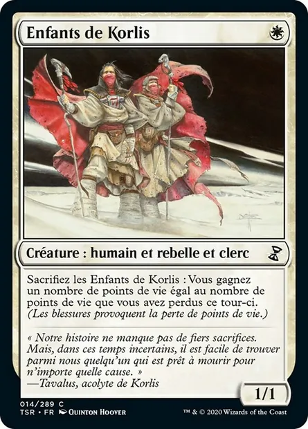 Enfants de Korlis, carte Magic TSR 14 — extension Spirale Temporelle Remastered