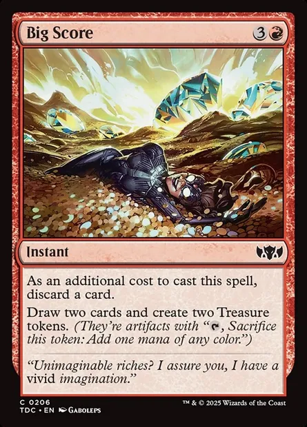 Big Score, Magic card TDC 206 — Tarkir: Dragonstorm Commander set