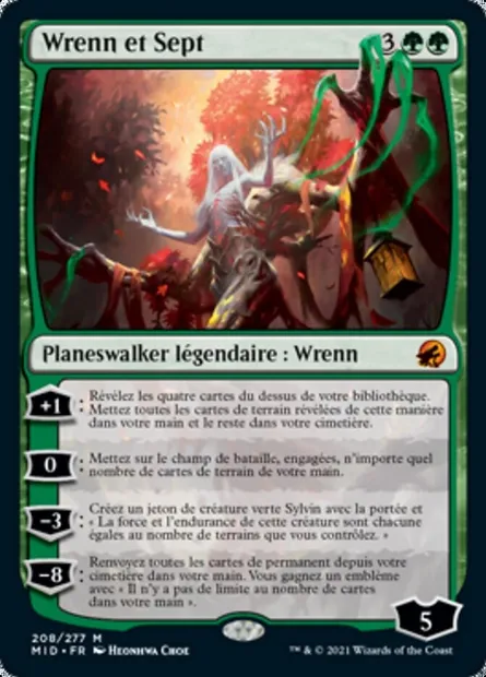 Wrenn et Sept, carte Magic MID 208 — extension Innistrad : chasse de minuit