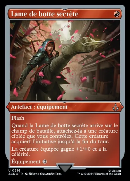 Lame de botte secrète, carte Magic ACR 216 — extension Assassin's Creed