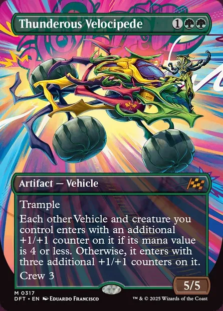 Thunderous Velocipede, Magic card DFT 317 — Aetherdrift set