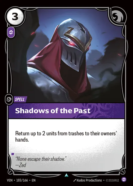 Shadows of the Past, carte Riftbound VEN 103 — extension Vendetta