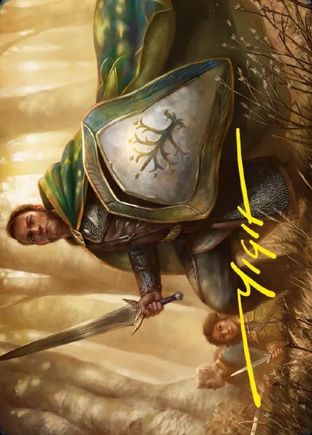 Boromir, Warden of the Tower // Boromir, Warden of the Tower, Magic card ALTR 1 — Tales of Middle-earth Art Series set