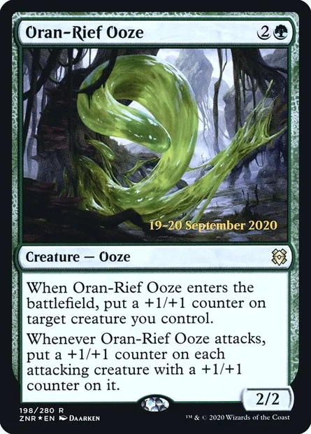 Oran-Rief Ooze, Magic card PZNR 198s — Zendikar Rising Promos set