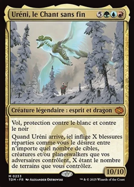 Uréni, le Chant sans fin, carte Magic TDM 233 — extension Tarkir: Dragonstorm