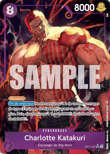 Charlotte Katakuri, carte One Piece OP11-067 — extension DES POINGS VIFS COMME L'ÉCLAIR