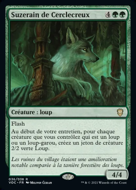 Suzerain de Cerclecreux, carte Magic VOC 36 — extension Crimson Vow Commander