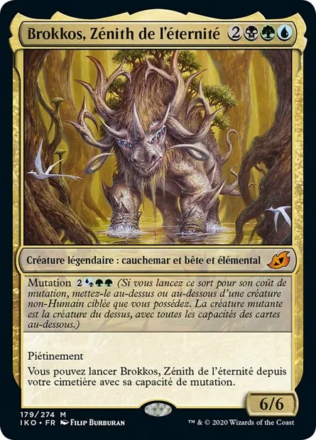Brokkos, Zénith de l'éternité, carte Magic IKO 179 — extension Ikoria: Lair of Behemoths