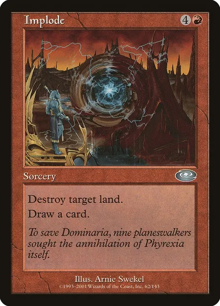 Implode, Magic card PLS 62 — Planeshift set