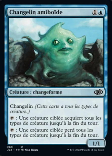 Changelin amiboïde, carte Magic J22 269 — extension Jumpstart 2022