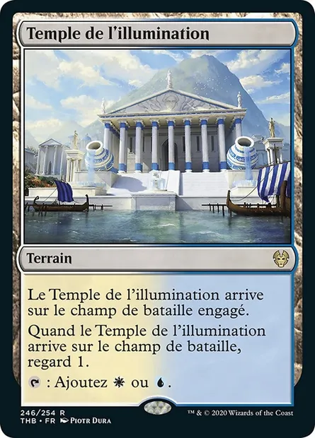 Temple de l'illumination, carte Magic THB 246 — extension Theros Beyond Death