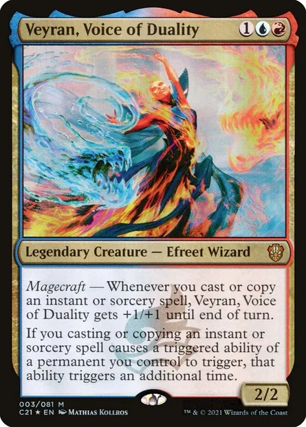 Veyran, Voice of Duality, Magic card C21 3 — Commander 2021 set
