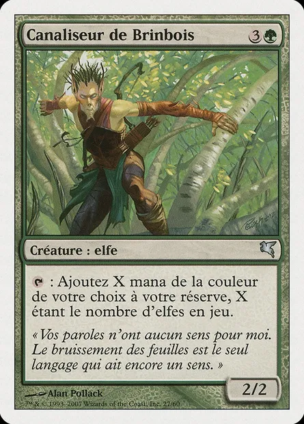 Wirewood Channeler, Magic card PSAL B27 — Salvat 2005 set