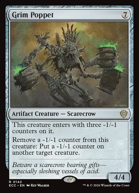 Grim Poppet, Magic card ECC 142 — Lorwyn Eclipsed Commander set