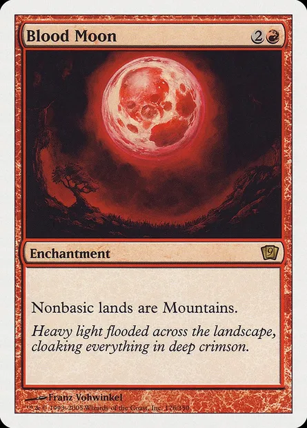 Blood Moon, Magic card 9ED 176 — Ninth Edition set