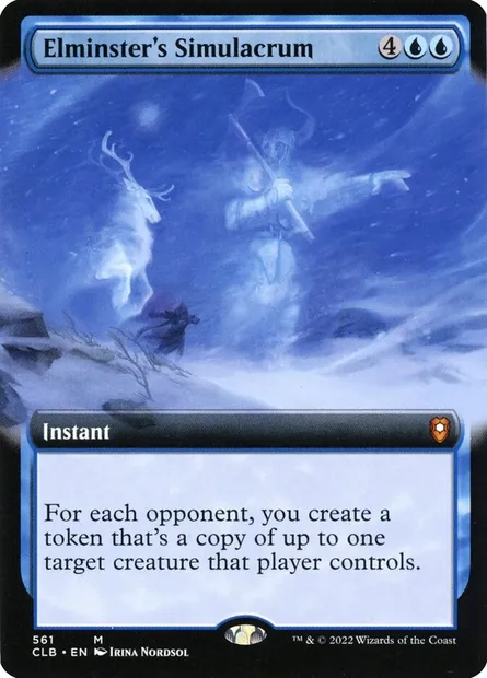 Elminster's Simulacrum, Magic card CLB 561 — Commander Legends: Battle for Baldur's Gate set
