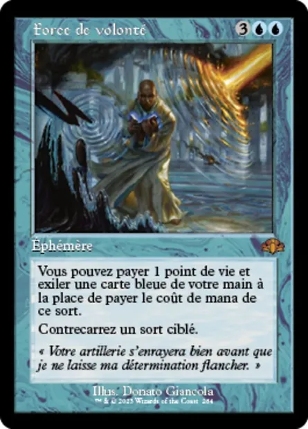 Force de volonté, carte Magic DMR 284 — extension Dominaria Remastered