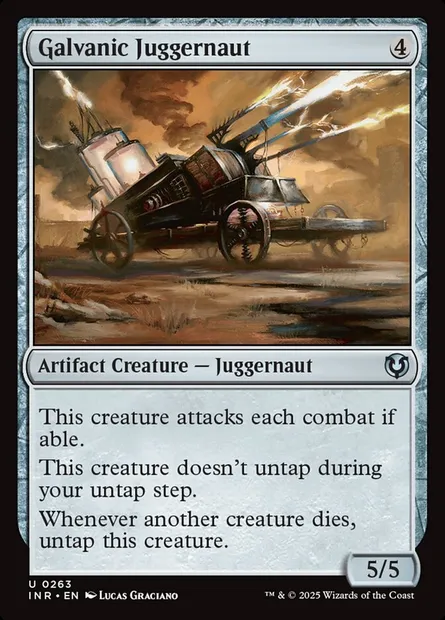 Galvanic Juggernaut, Magic card INR 263 — Innistrad Remastered set