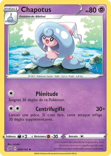 Chapotus, carte Pokémon RCL 84 — extension Clash des Rebelles