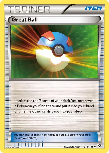 Great Ball, Pokémon card XY 118 — XY set