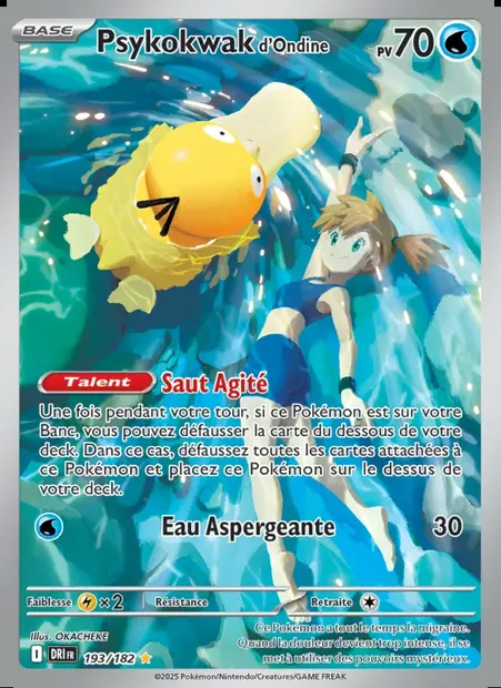 Psykokwak d'Ondine, carte Pokémon DRI 193 — extension Rivalités Destinées