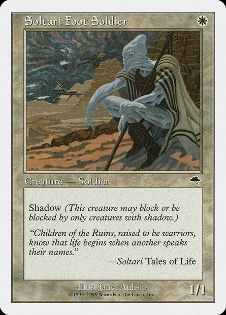 Soltari Foot Soldier, Magic card BRB 74 — Battle Royale Box Set set