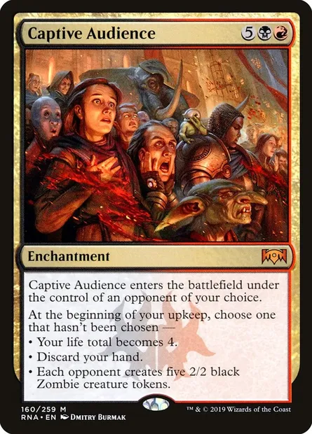 Captive Audience, Magic card RNA 160 — Ravnica Allegiance set