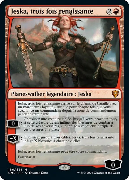 Jeska, trois fois renaissante, carte Magic CMR 186 — extension Commander Legends