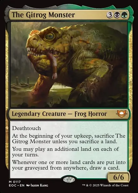 The Gitrog Monster, Magic card EOC 117 — Edge of Eternities Commander set