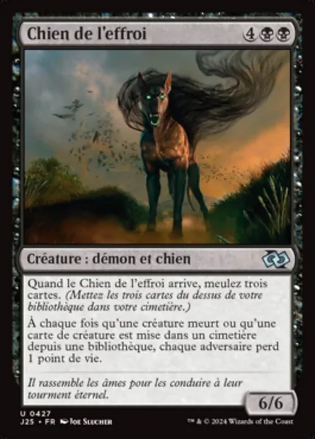 Chien de l'effroi, carte Magic J25 427 — extension Foundations Jumpstart