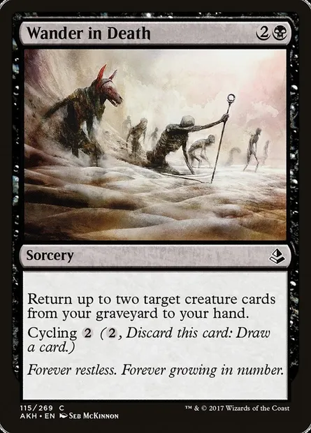 Wander in Death, Magic card AKH 115 — Amonkhet set