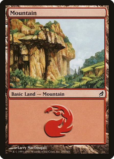 Mountain, Magic card LRW 294 — Lorwyn set