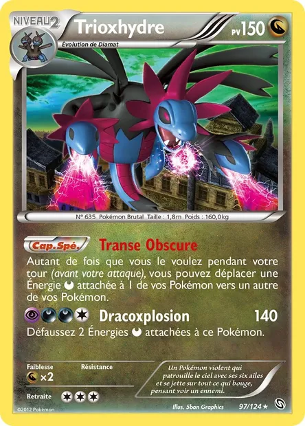 Trioxhydre, carte Pokémon DRX 97 — extension Dragons Éxaltés