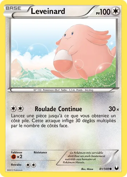 Leveinard, carte Pokémon DEX 81 — extension Explorateurs Obscurs