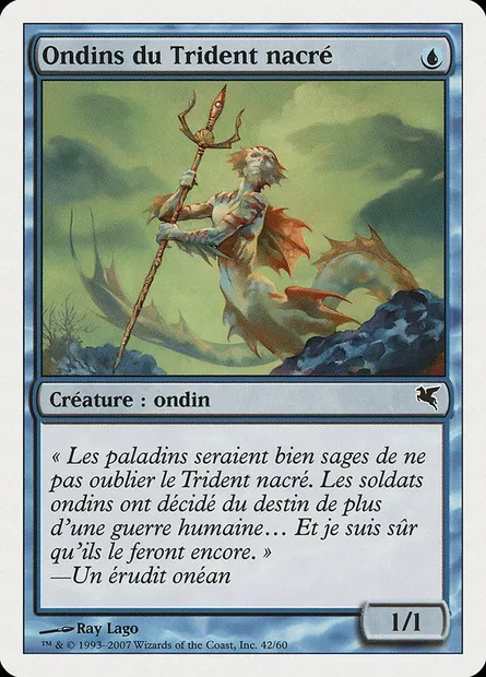 Ondins du Trident nacré, carte Magic PSAL E42 — extension Salvat 2005