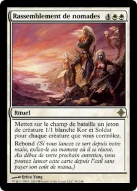 Rassemblement de nomades, carte Magic ROE 39 — extension L'ascension des Eldrazi