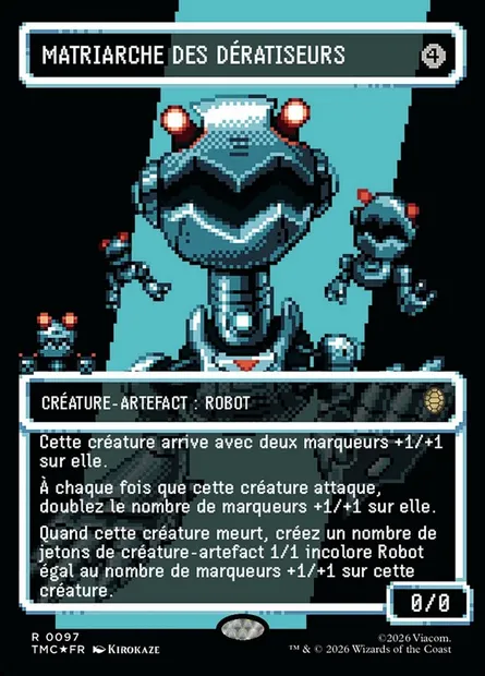 Matriarche des Dératiseurs, carte Magic TMC 97 — extension Teenage Mutant Ninja Turtles Eternal