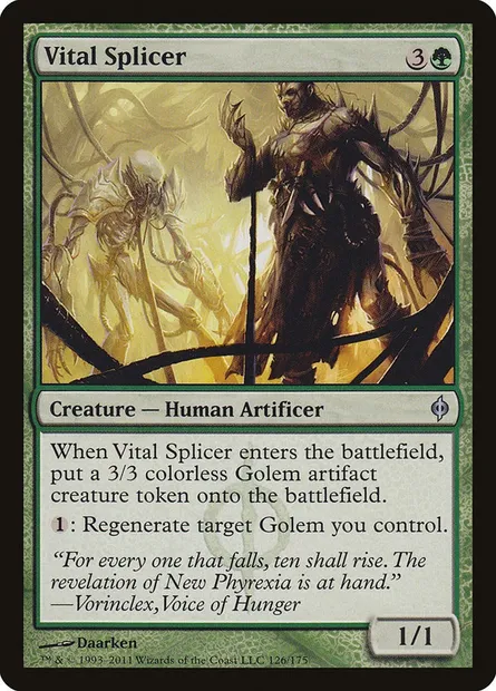 Vital Splicer, Magic card NPH 126 — New Phyrexia set