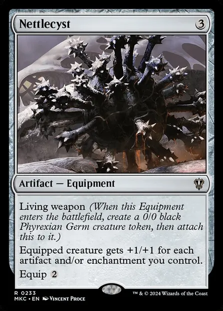Nettlecyst, Magic card MKC 233 — Murders at Karlov Manor Commander set