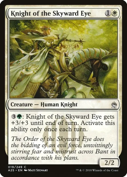 Chevalier de l'Œil tourné vers le Ciel, carte Magic A25 19 — extension Masters 25